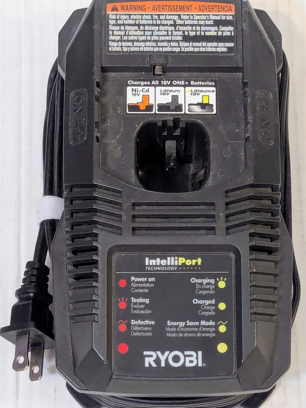 OEM Ryobi IntelliPort ONE+ 18V battery charger P118 (Works Great)
